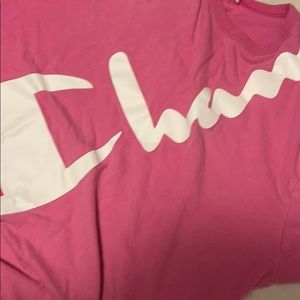 Pink xl champion tee
